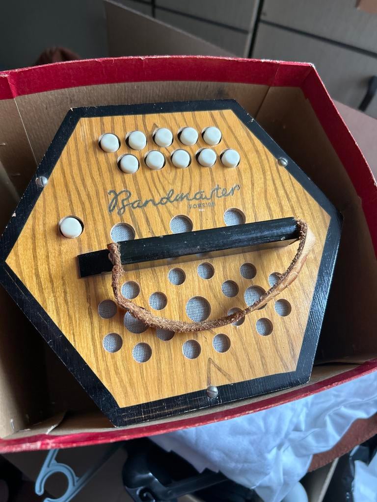 Bandmaster Accordeon - Gebruikt met doos, bandje defect, Overige merken, Gebruikt, Overige formaten, Ophalen of Verzenden