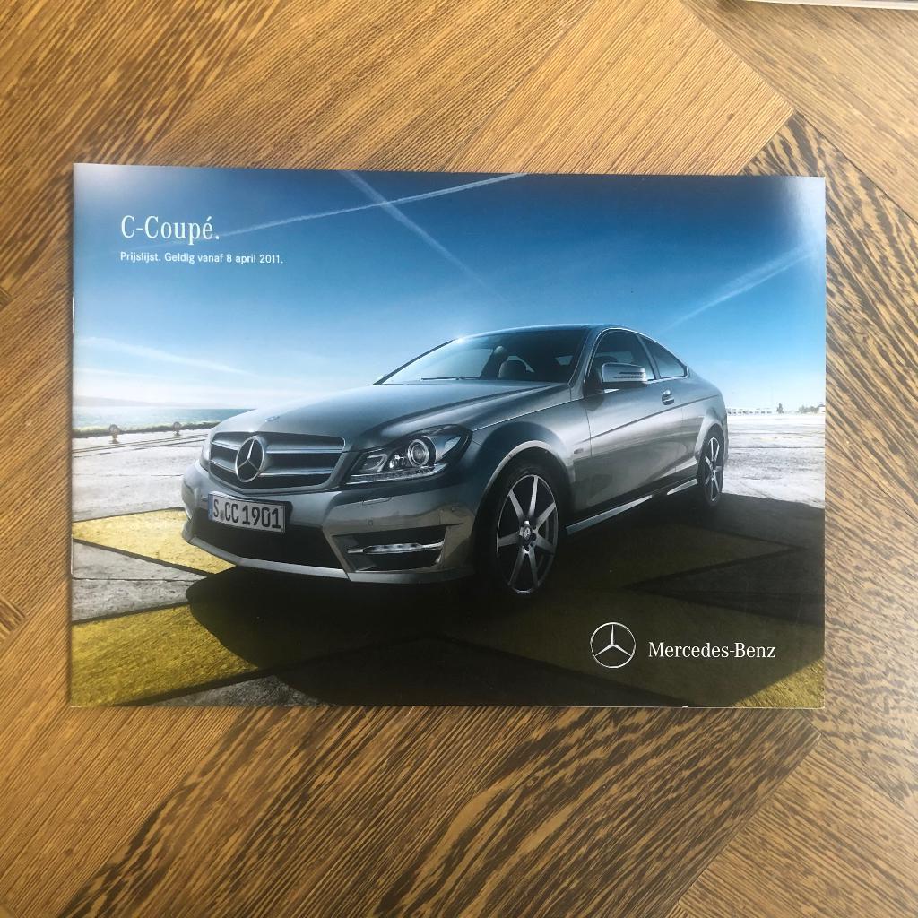 Prijslijst Mercedes-Benz C-klasse coupe C204 april 2011, Nieuw, Mercedes-Benz, Mercedes, Ophalen of Verzenden
