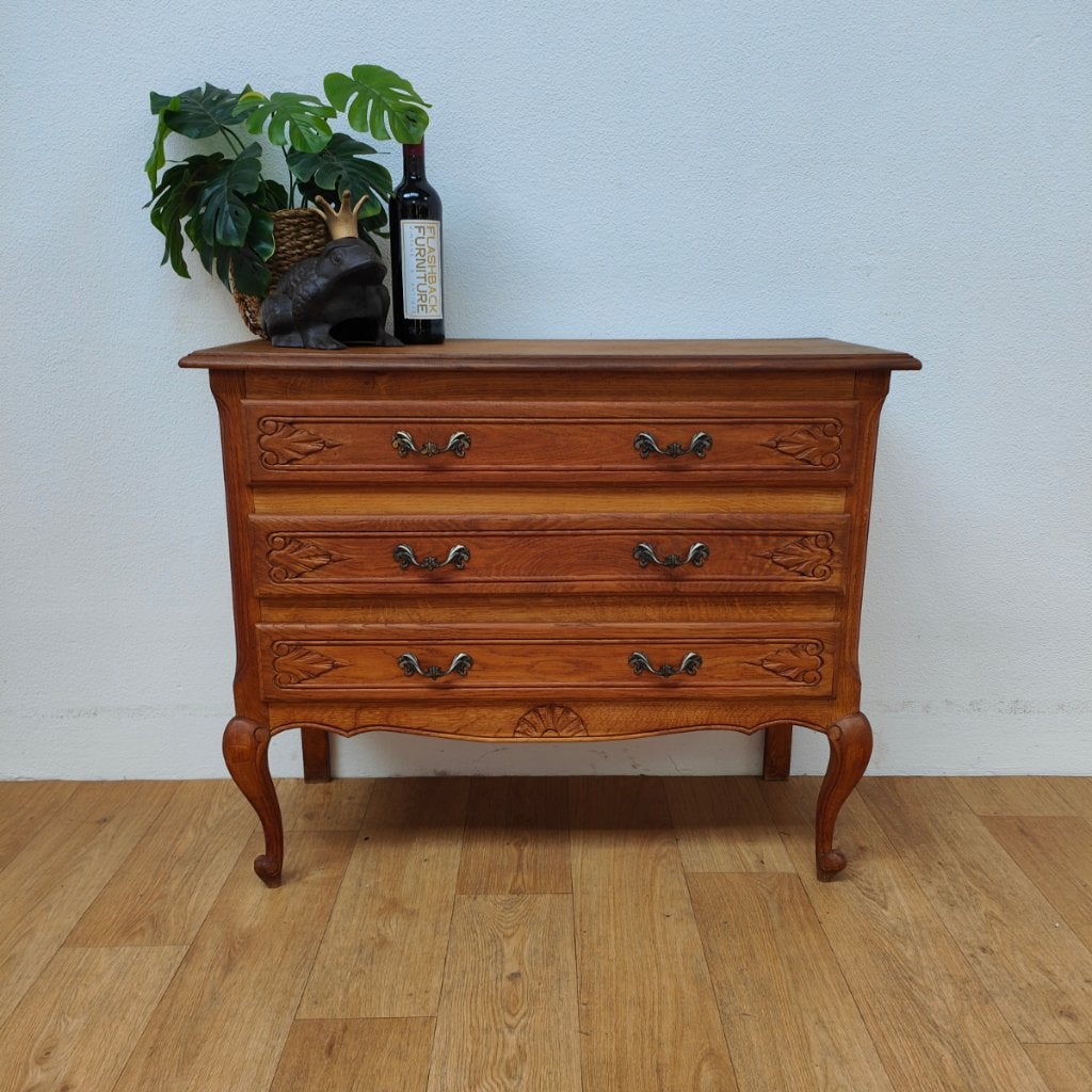Vintage Queen Ann ladekast commode  ladekastje 104, Valkenswaard, Gebruikt, Info@flashbackfurniture.nl, Eikenhout