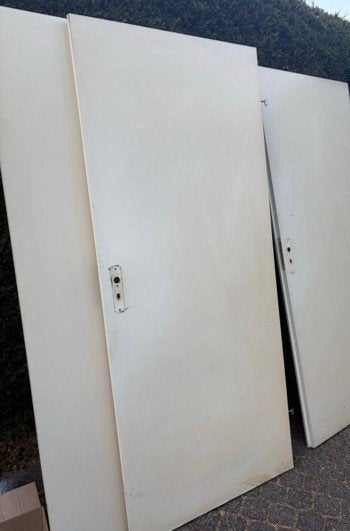Opdekdeuren 4 stuks, Ophalen, 80 tot 100 cm, Binnendeur, Zo goed als nieuw