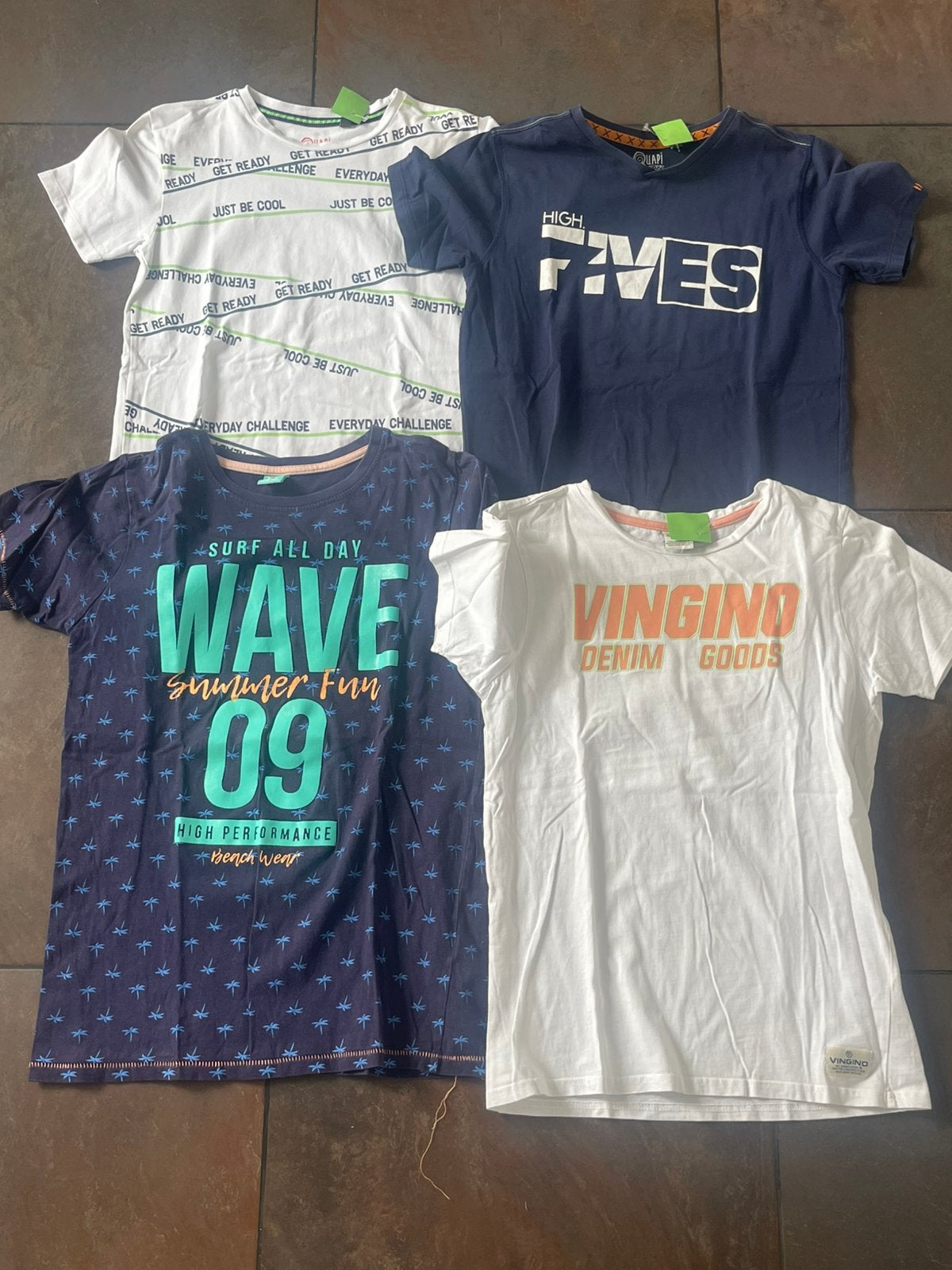 4 jongens zomer shirtjes maat 158/164, Ophalen of Verzenden, Zo goed als nieuw, Maat 158