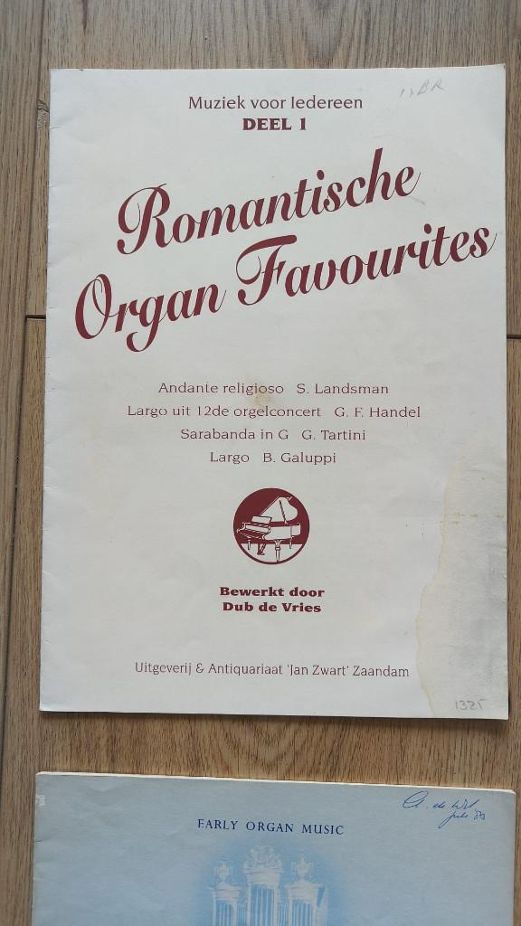Bladmuziek orgel, Orgel, Gebruikt, Klassiek, Overige soorten
