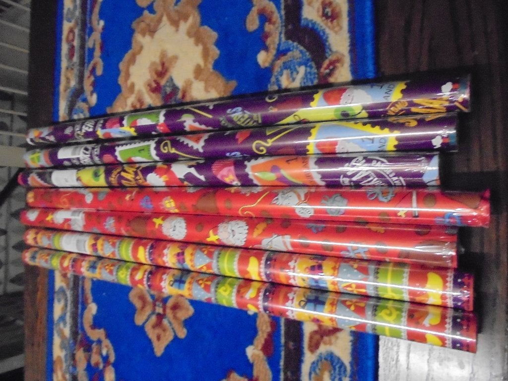 7 rollen sint inpakpapier 77 x  300 cm, Ophalen, Nieuw