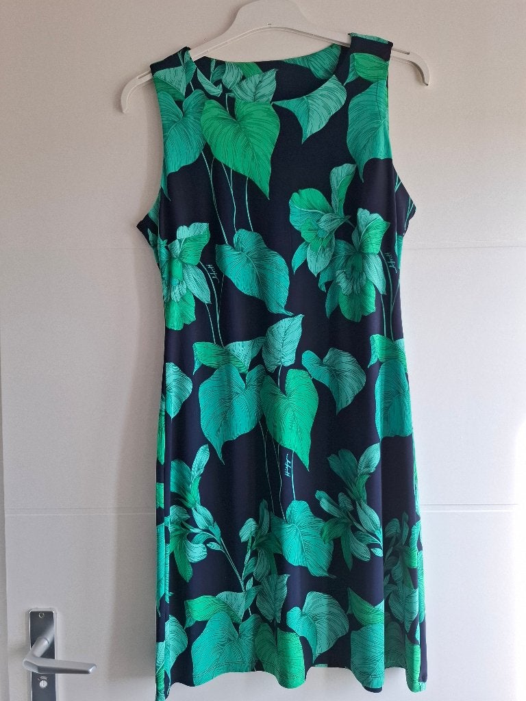 Jurk Tommy Hilfiger nieuw maat M groen blauw, Maat 38/40 (M), Nieuw, Knielengte, Tommy Hilfiger