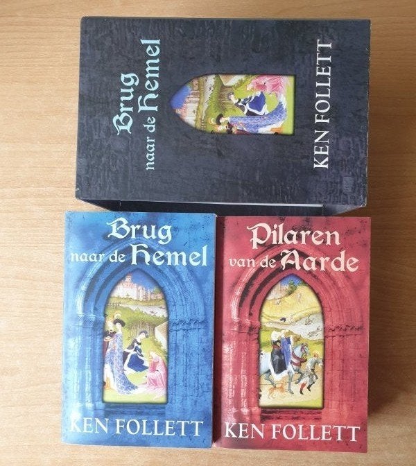 Ken Follet - Pilaren van de Aarde, Brug naar de Hemel boxset, Boeken, Ophalen of Verzenden, Gelezen, Ken Follett