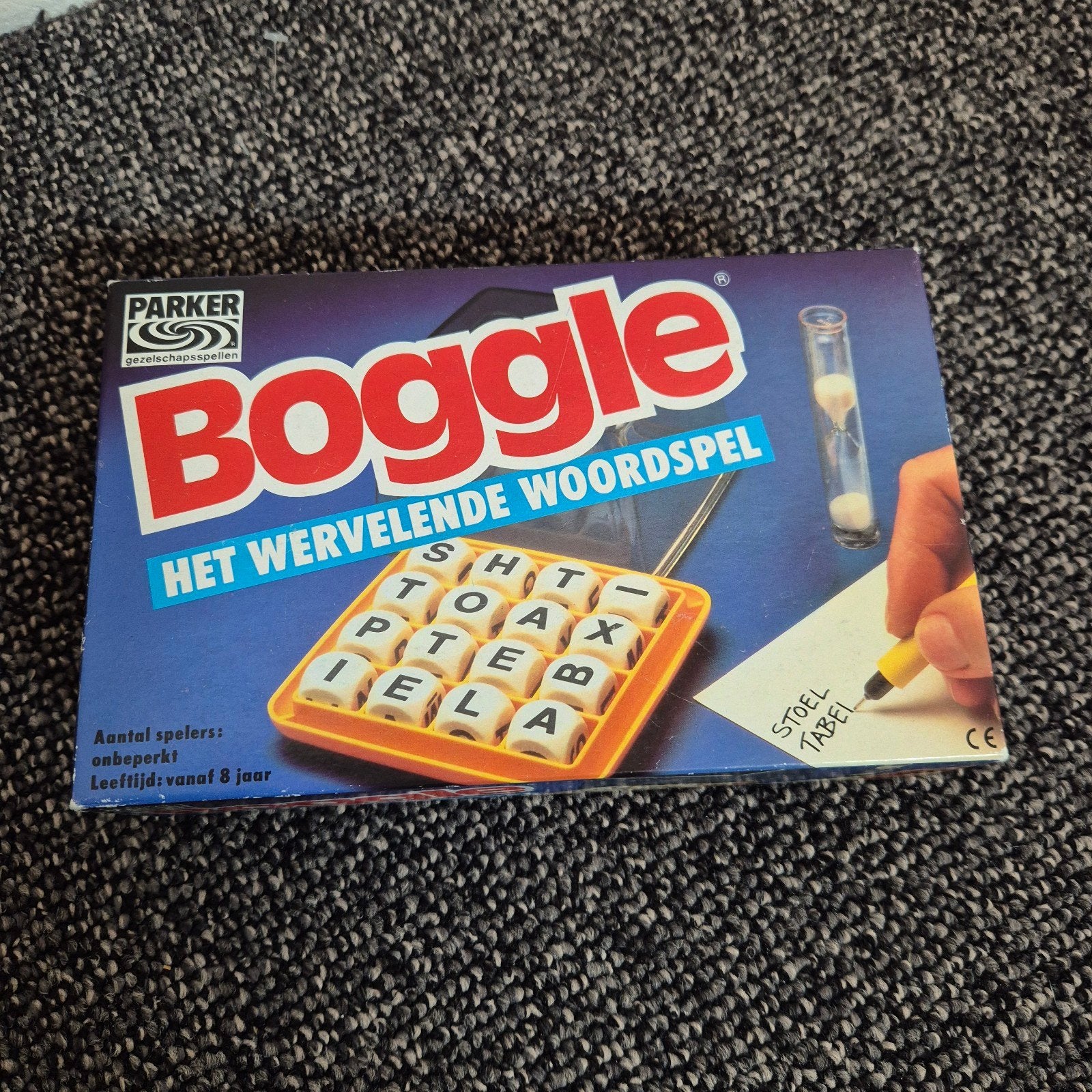 Boggle: Het Wervelende Woordspel van Parker, Vijf spelers of meer, Ophalen of Verzenden, Gebruikt, Parker