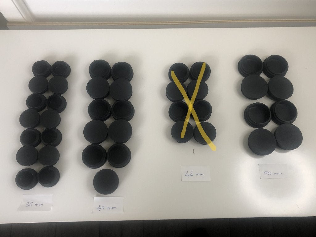 C025 Inslagdop Insteekdop Meubeldop Glijvoet Dop Doppen, Minder dan 50 cm, Rond, Nieuw, Minder dan 50 cm