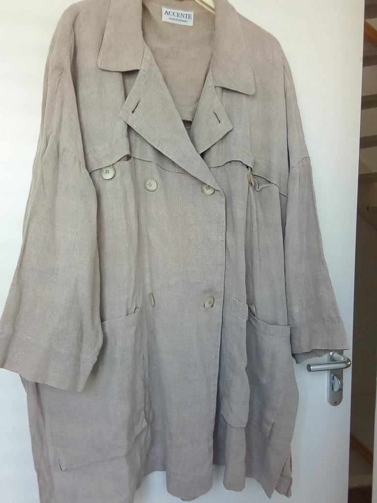 ACCENTE linnen jas  maat 54/56, Kleding | Dames, Grote Maten, Nieuw, Ophalen of Verzenden, Jas of Mantel, ACCENTE