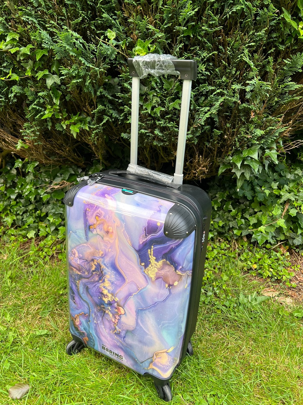 Koffer / handbagage marmer !, Ophalen, Hard kunststof, 50 tot 60 cm, 35 tot 45 cm