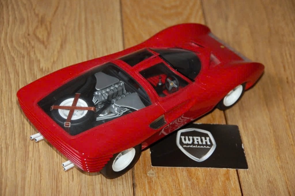 1:18 FERRARI 250 P5 red TECNO resin ZIE INFO no box WRH, Hobby en Vrije tijd, Modelauto's | 1:18, Verzenden, Zo goed als nieuw