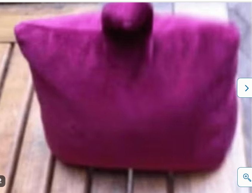 Deur stopper velours Bordeaux rood 20x20cm, 20 cm, Ophalen of Verzenden, Zo goed als nieuw, Rood