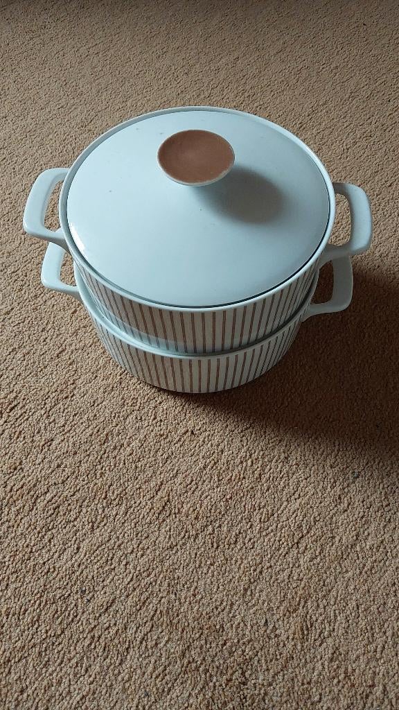 2 stapel Schalen met 1 deksel. Eschenbach Bavaria, Huis en Inrichting, Keuken | Servies, Ophalen, Overige stijlen, Porselein, Schaal of Schalen