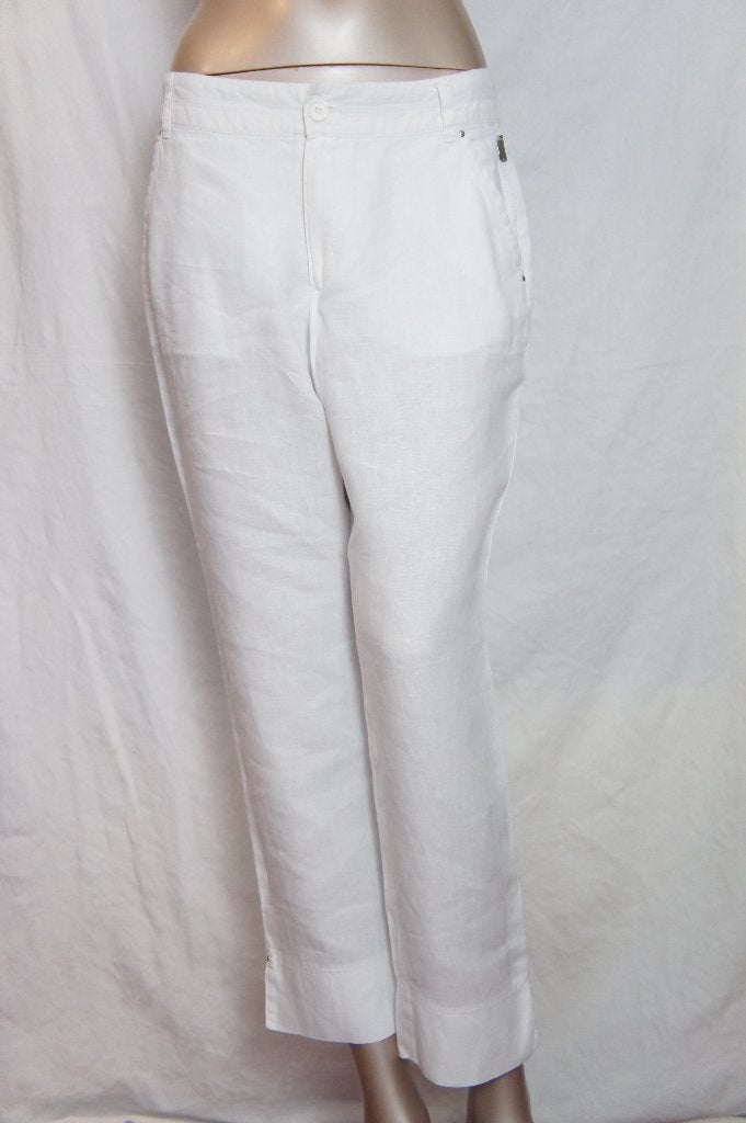 BERRY SPORTWEAR 7/8 lengte broek maat 38 LINNEN, Maat 38/40 (M), Verzenden, Wit, Zo goed als nieuw