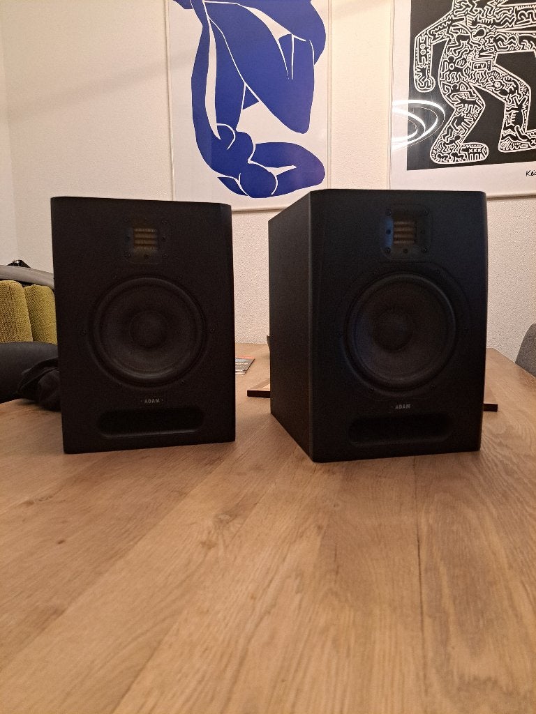 Adam F7 studio monitoren, Studiomonitor, Gebruikt, Inclusief kabels, 60 tot 120 watt