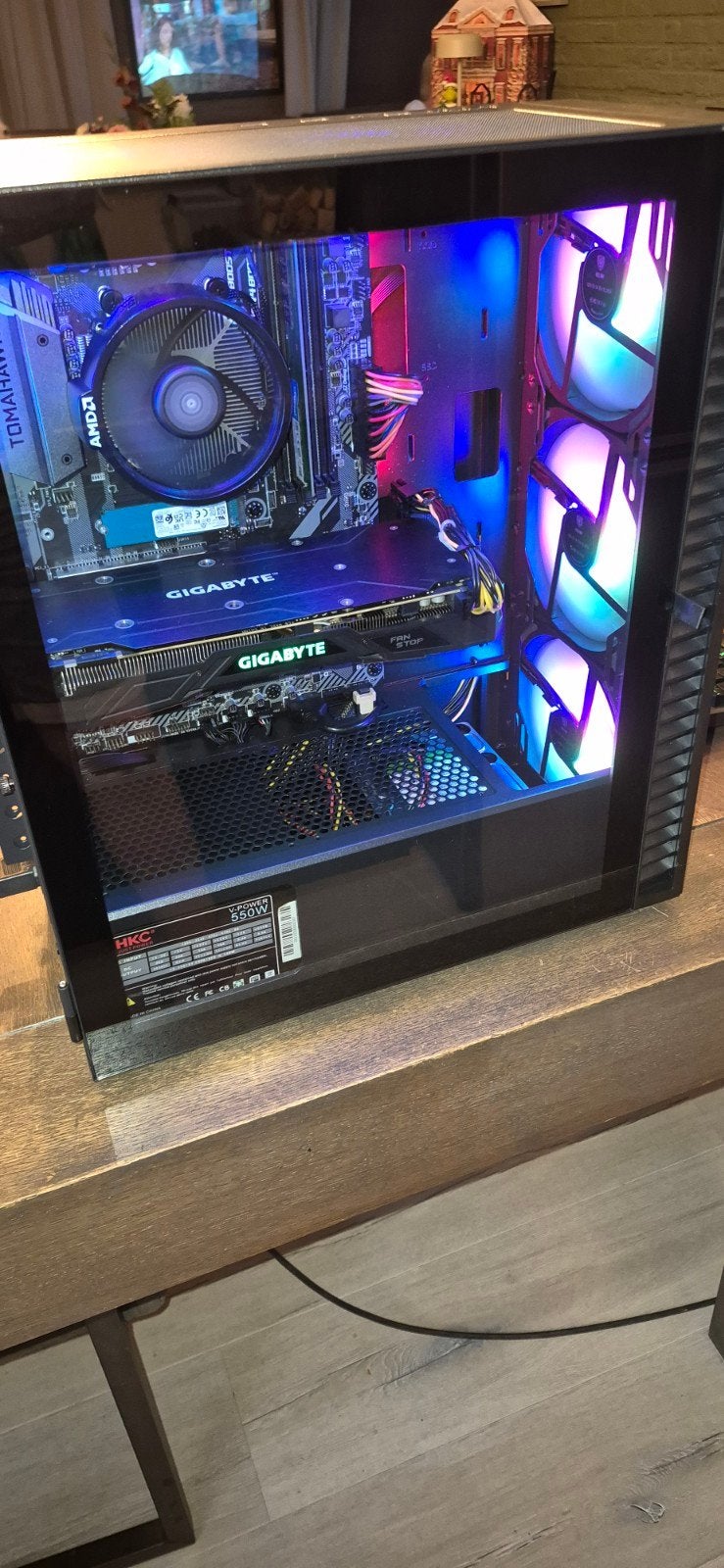 High Performance Game PC Ryzen 7 2700X GTX1070 8GB 16GB inte, Ophalen, 256GB M.2 en 1TB HDD, Zo goed als nieuw, Gaming