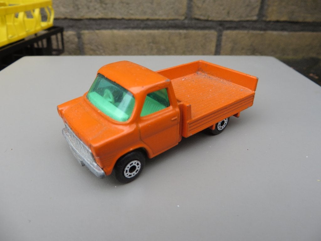 Matchbox Ford Transit oranje, Ophalen of Verzenden, Gebruikt, Auto