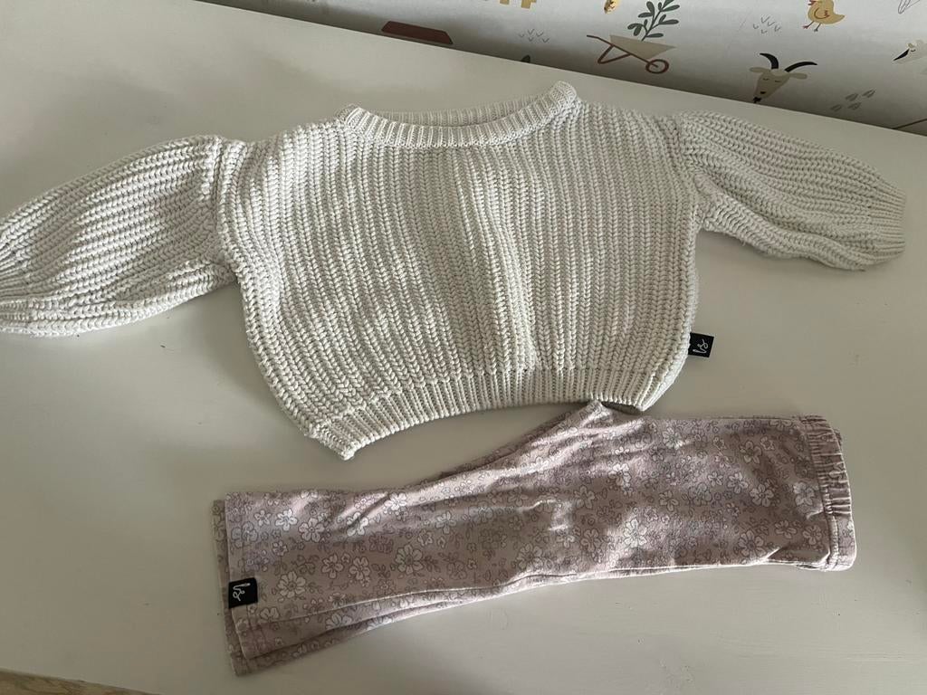 Babystyling meisjes kledingsetje maat 74/80, Ophalen of Verzenden, Zo goed als nieuw, Meisje, Broekje