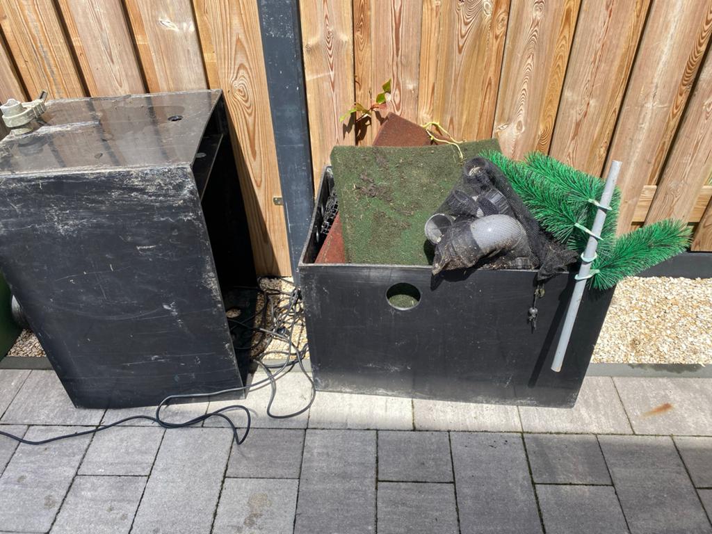 Vijverfilter met filtermaterialen, Tuin en Terras, Ophalen of Verzenden, Gebruikt, Vijverfilter