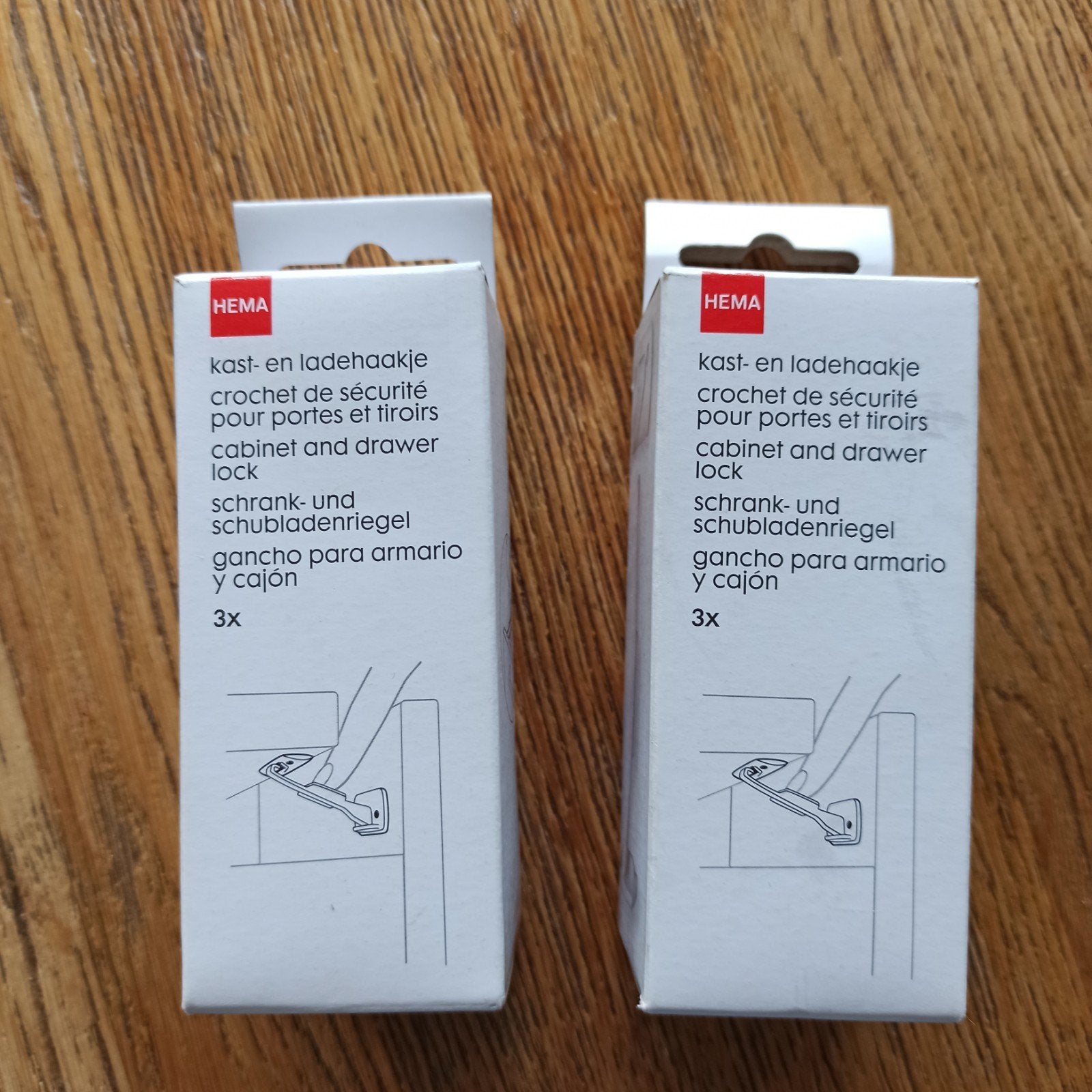 Hema kast- en ladehaakje (2x 3 stuks), Ophalen of Verzenden, Zo goed als nieuw