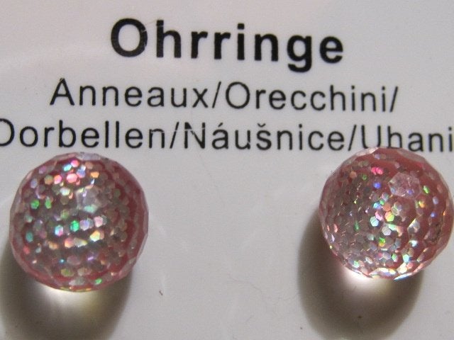 oor. 1 paar fonkelende oorbellen (oorstekers) (3), Overige materialen, Overige kleuren, Verzenden, Nieuw