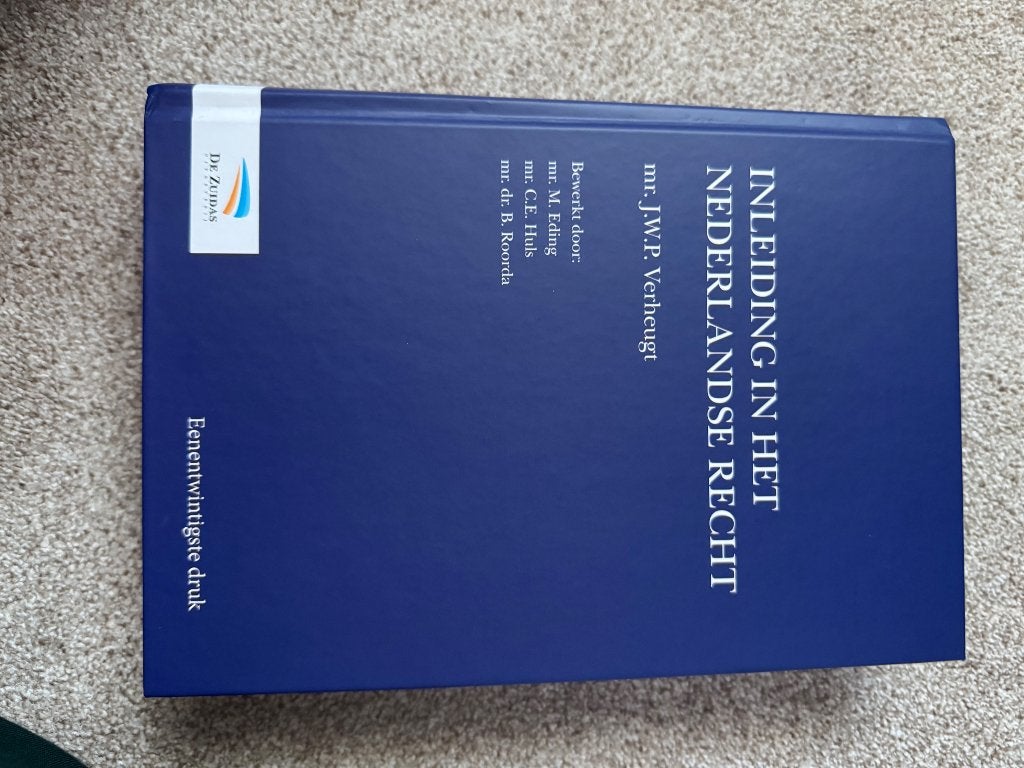 Inleiding in het Nederlandse recht, Boeken, De zuidas, Ophalen of Verzenden, Alpha, WO