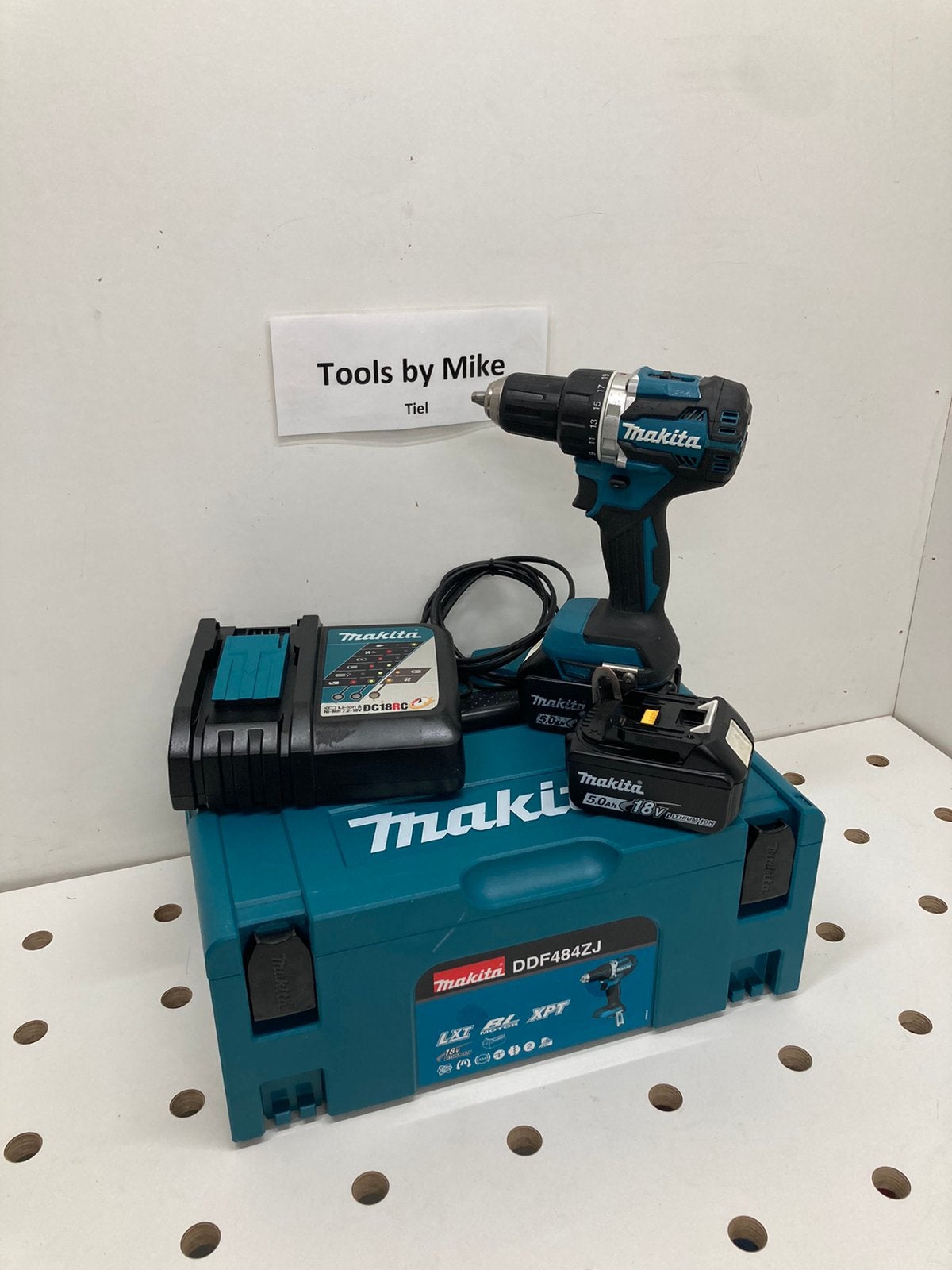 Makita DDF484 schroef/boormachine set, Ophalen, Gebruikt