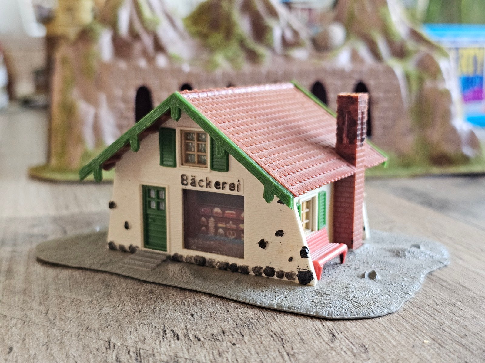 Modeltrein H0 chalet bakkerij Zwitserland, Overige merken, Gelijkstroom of Wisselstroom, Brug, Tunnel of Gebouw, Ophalen of Verzenden