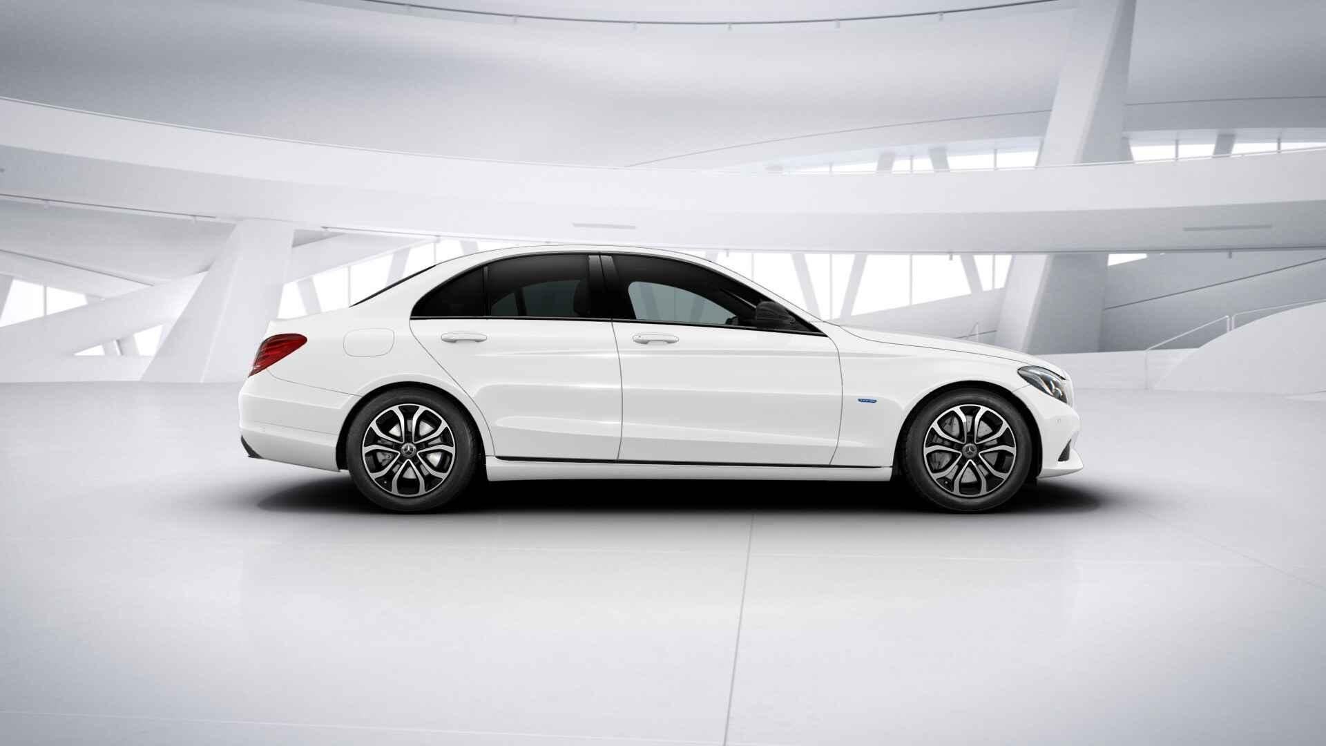 Mercedes-Benz C-klasse 350 e Premium | Night | Schuif/kantel, Auto's, Automaat, Achterwielaandrijving, Gebruikt, Wit