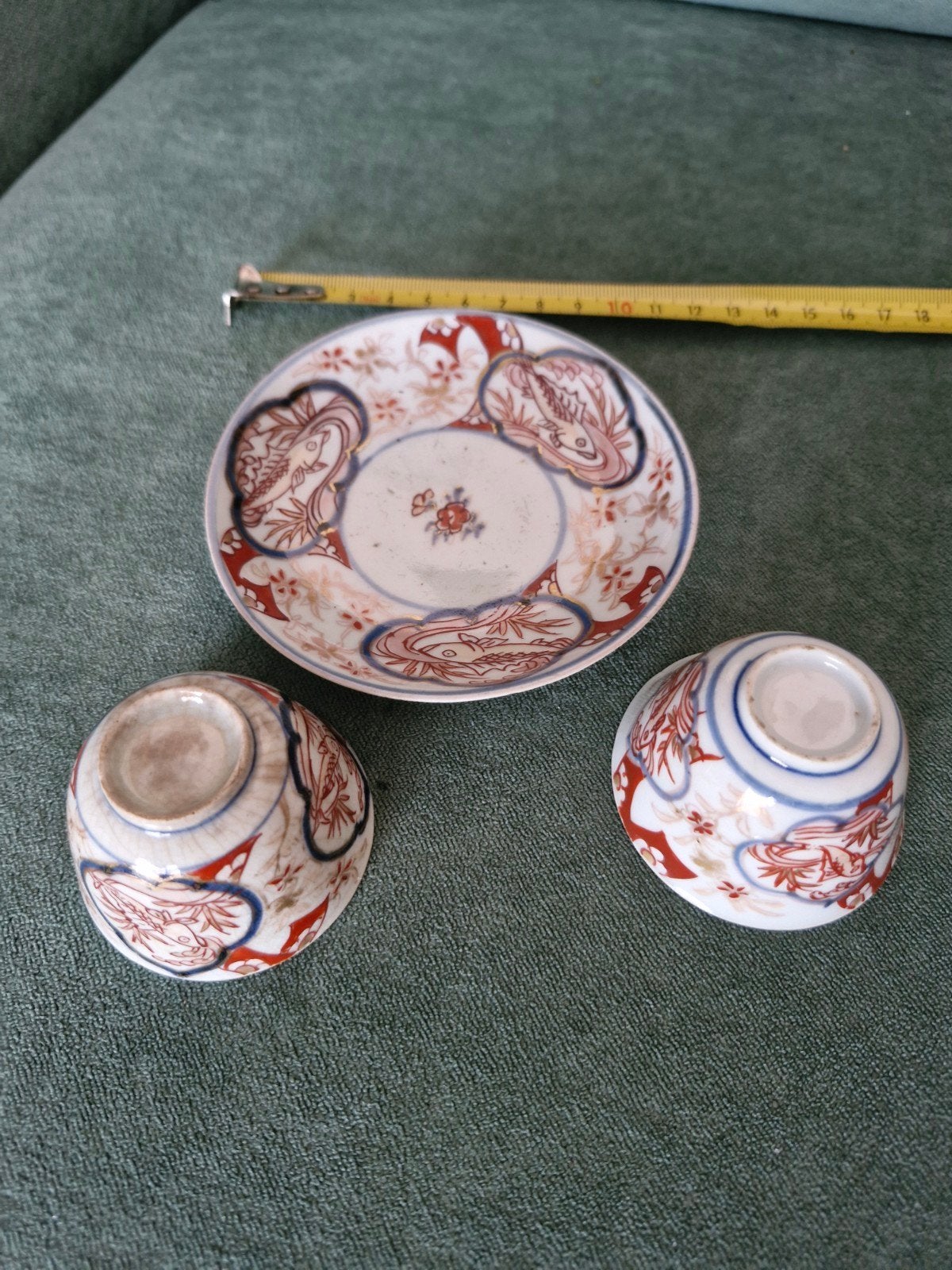 Antiek Japans Imari porseleinen theeserviesje, Antiek en Kunst, Ophalen of Verzenden