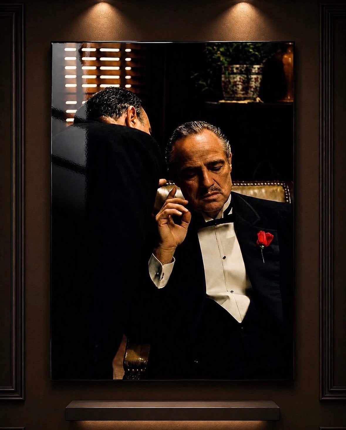 Exclusieve The Godfather Wanddecoratie – Luxe Epoxy Art, Huis en Inrichting, Ophalen of Verzenden, Nieuw, Schilderij