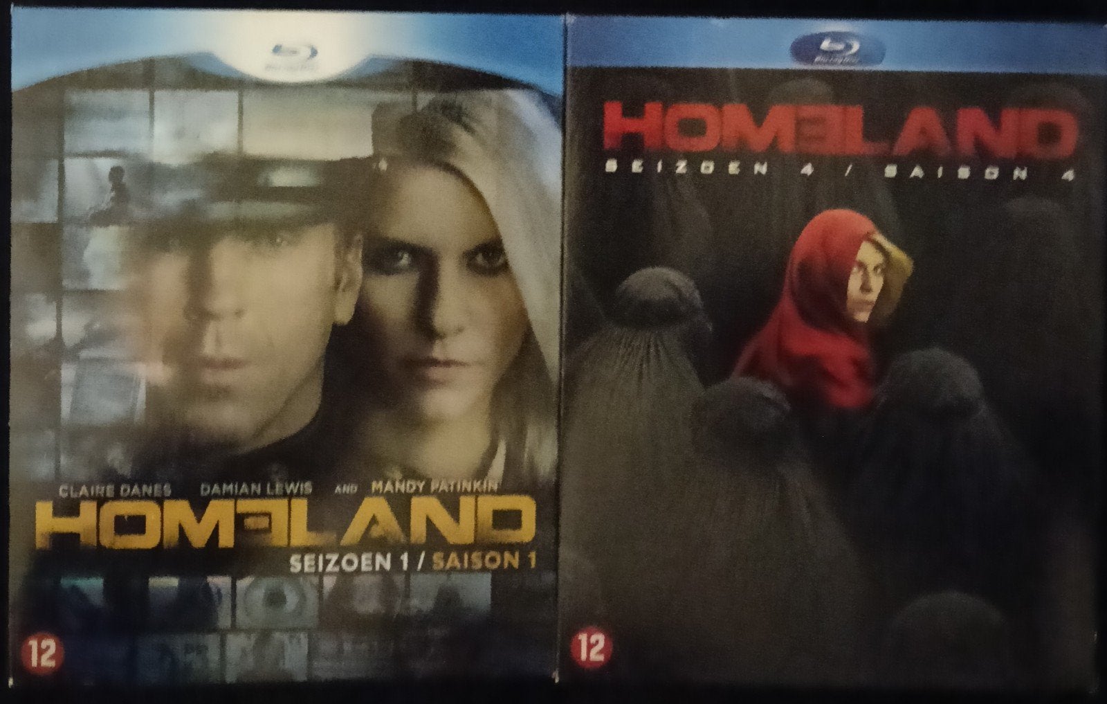 Homeland seizoen 1 en 4 bluray, Ophalen of Verzenden, Zo goed als nieuw