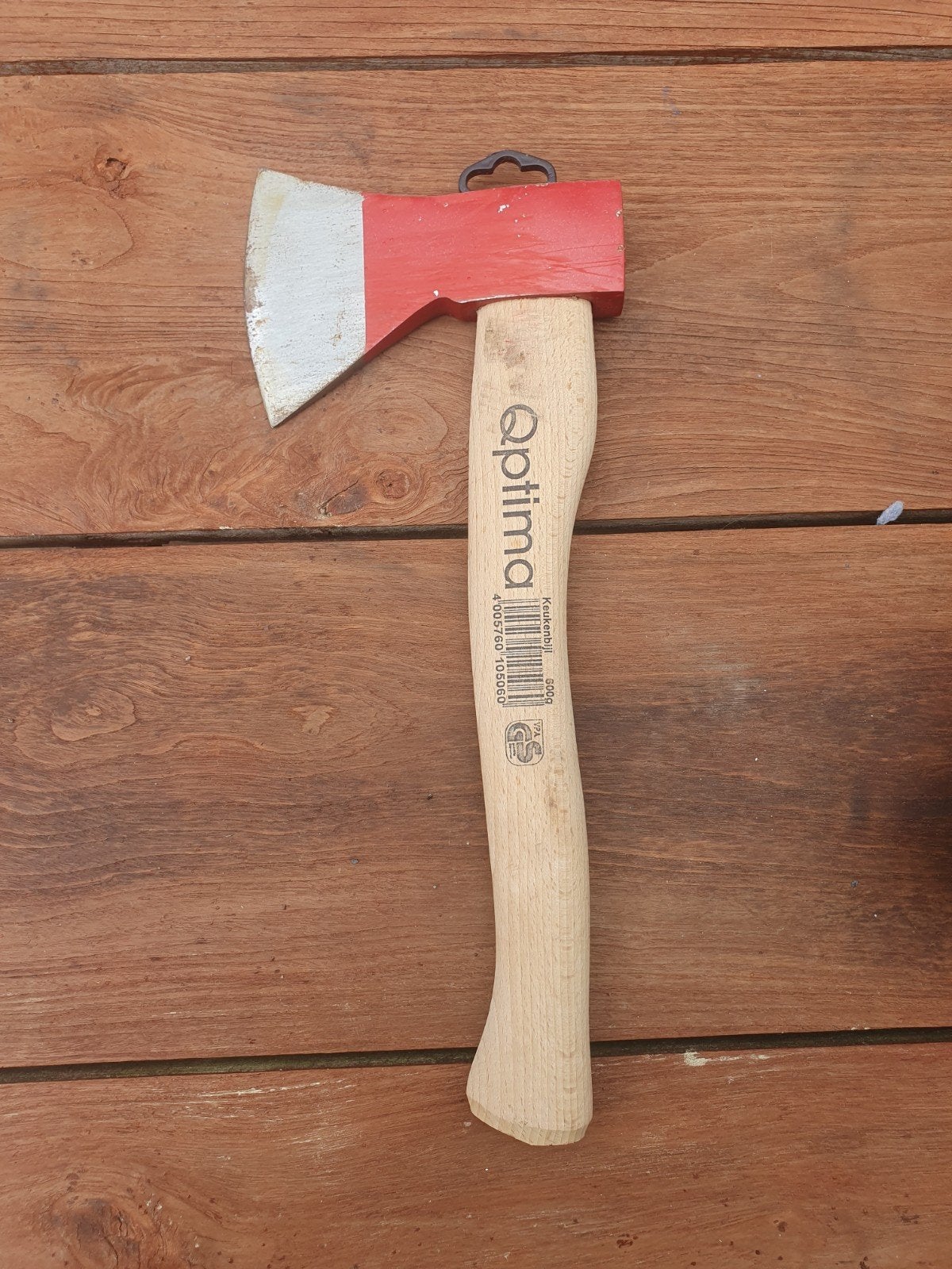 Handbijl Optima 600 gr voor kloven/ hakken (aanmaak)hout, Ophalen of Verzenden, Gebruikt
