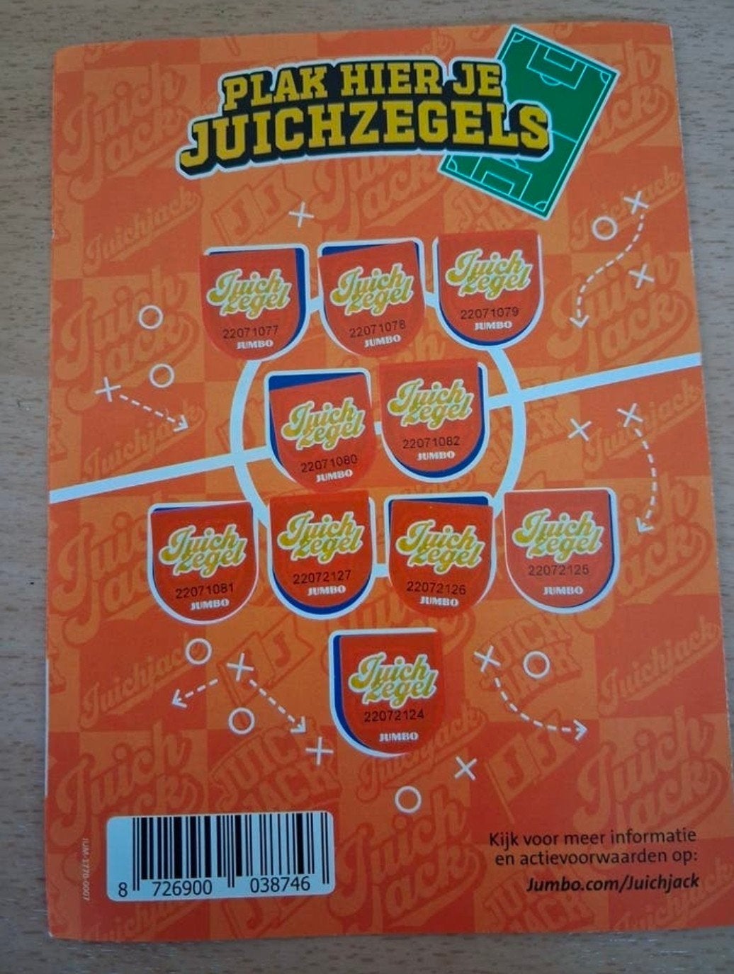 Volle spaarkaart (10 zegels) JUMBO juichjack, Ophalen of Verzenden