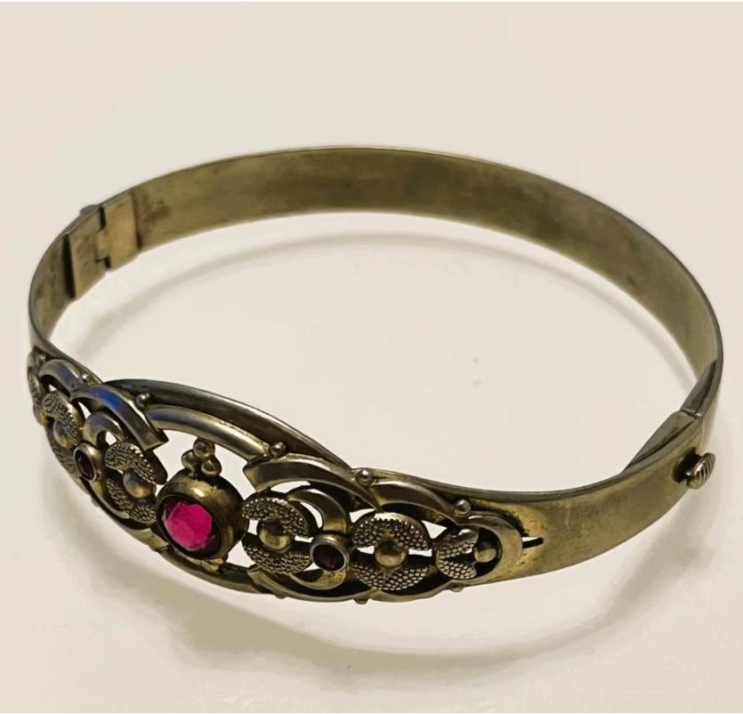 Antieke armband (800) begin 20e eeuw – ca. 1900-1910 – 20 cm, Antiek en Kunst, Ophalen of Verzenden