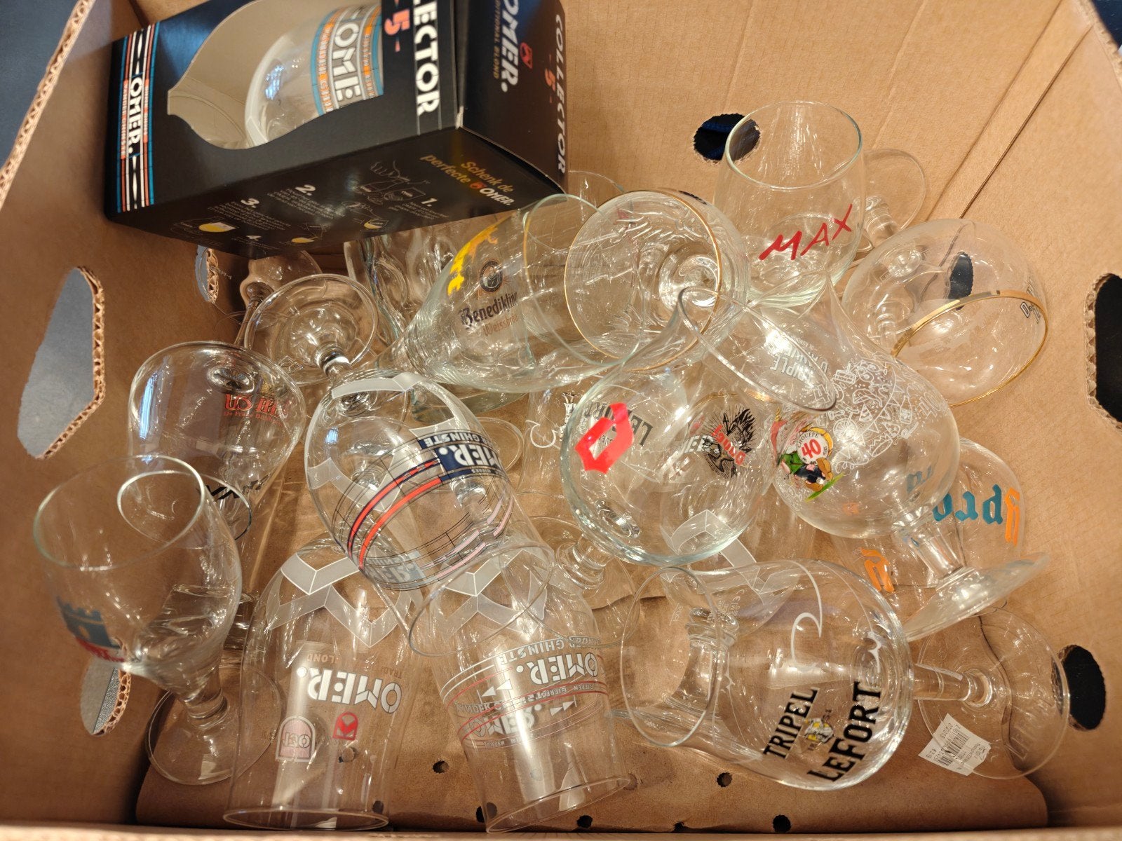 Diverse bierglazen "gratis", Ophalen, Zo goed als nieuw