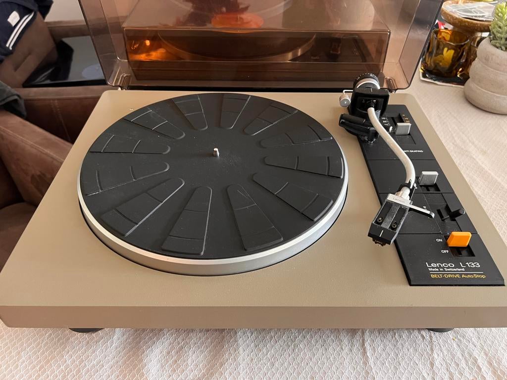 Vintage Lenco L133 Platenspeler met nieuwe naald, Ophalen, Gebruikt, Platenspeler, Overige merken