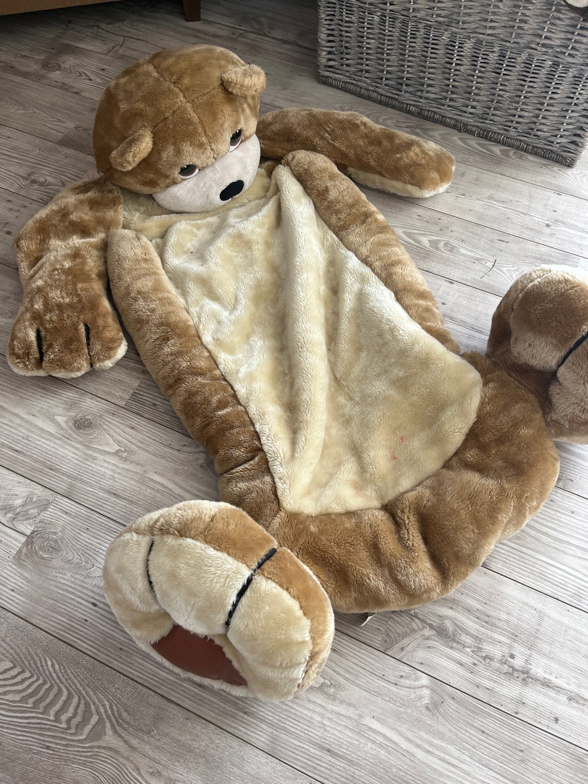 Grote zachte teddybeer slaapzak /knuffel, Kinderen en Baby's, Gebruikt, Beer, Ophalen of Verzenden, Bruin