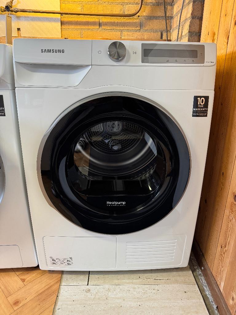 Samsung warmtepomp droger (DV90T6240LH), Ophalen, Gebruikt, 8 tot 10 kg, Voorlader