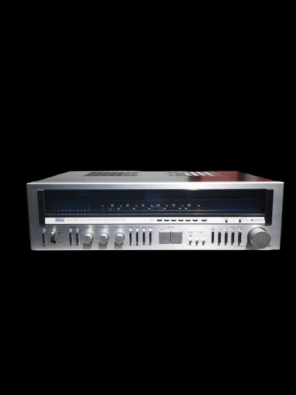 Sansui 8900ZDB Digitale Quartz Stereo Receiver, Gebruikt, 120 watt of meer, Stereo, Ophalen
