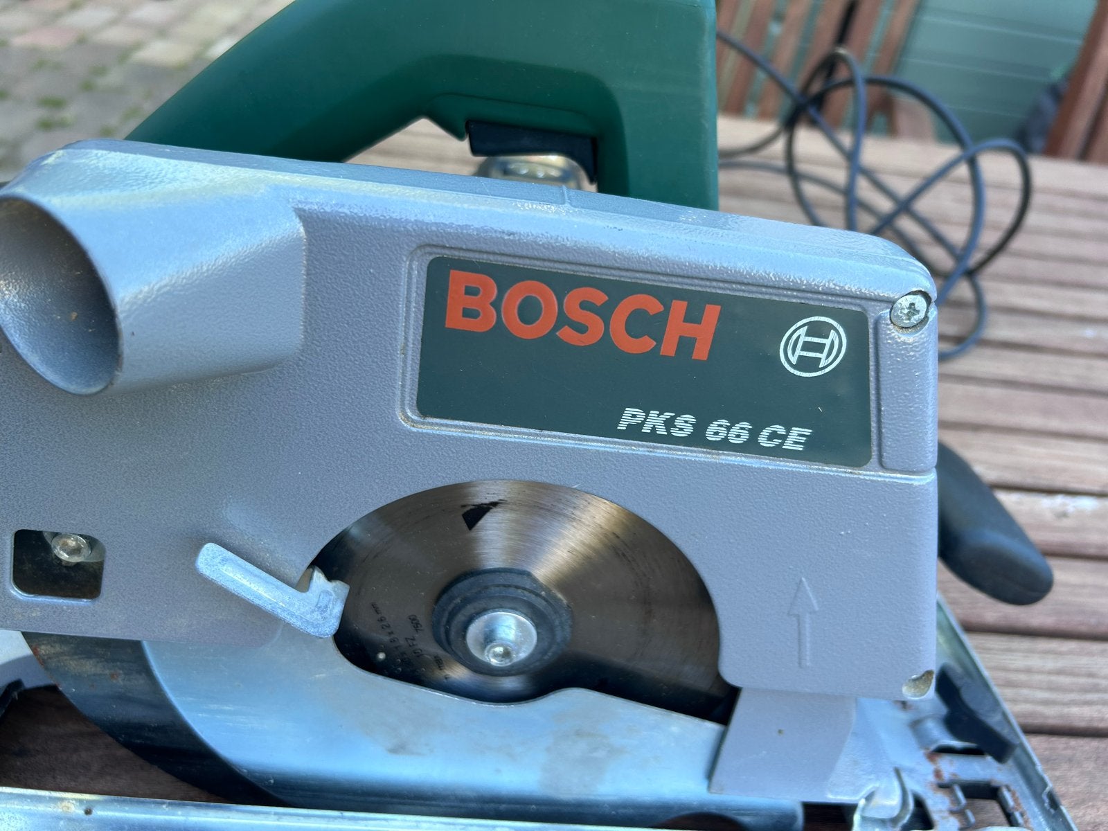 Bosch PKS 66 CE Cirkelzaag met geleiderail, Ophalen, Gebruikt, Cirkelzaag, 70 mm of meer