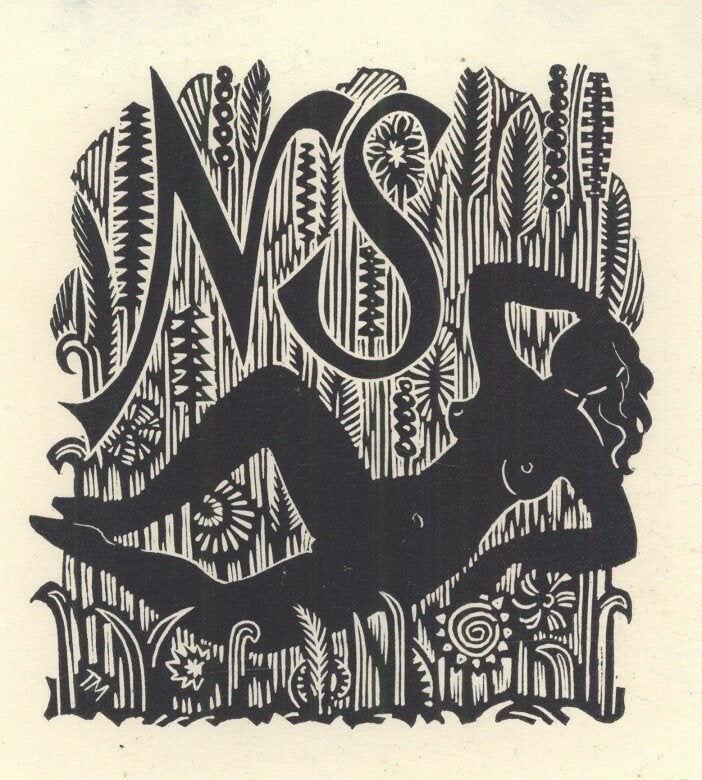 1739 Ex Libris Nederland : Thijs Mauve, 1968, Verzenden, Ex libris