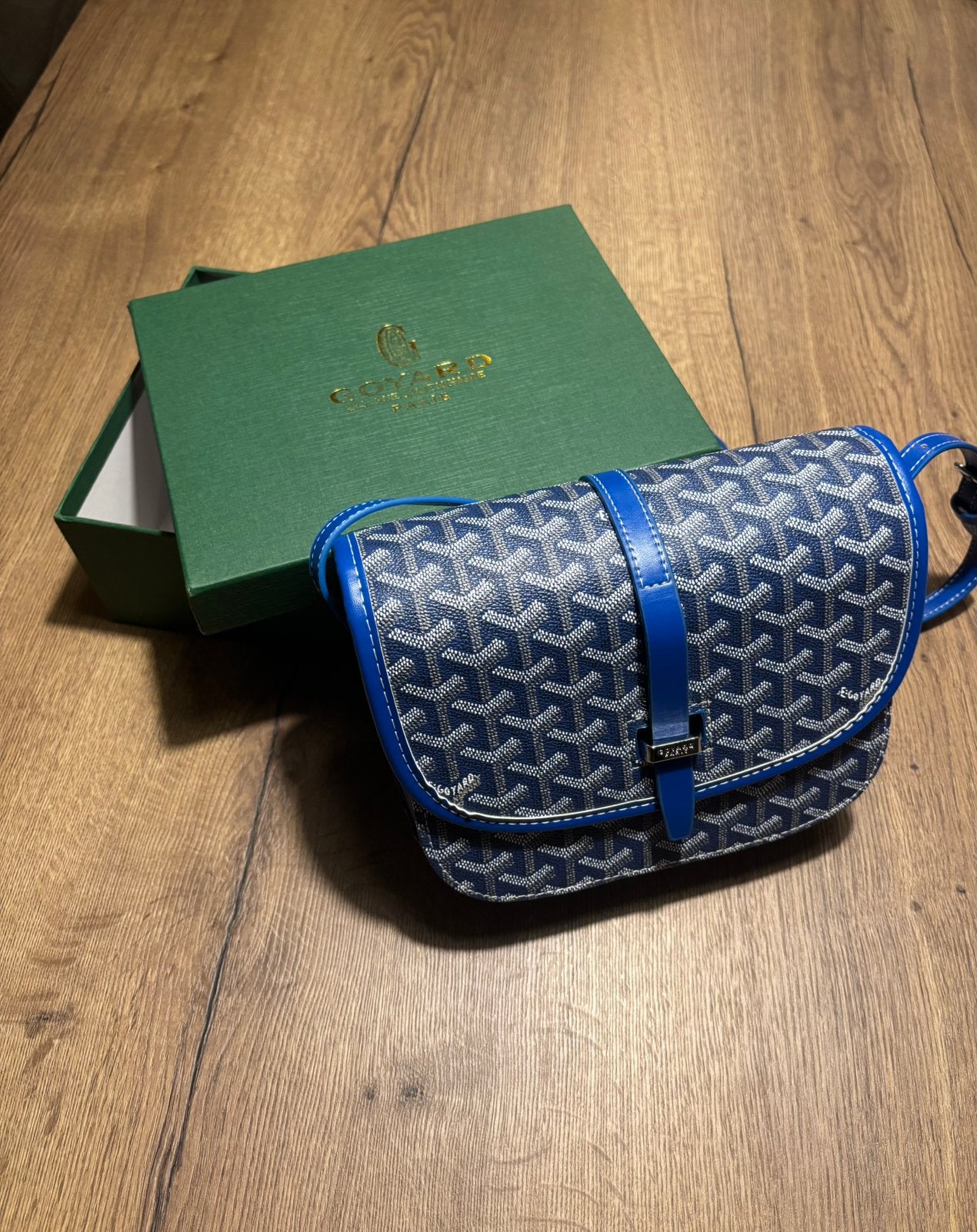 Blauwe Goyard Tas, Sieraden, Tassen en Uiterlijk, Ophalen of Verzenden, Zo goed als nieuw, Blauw