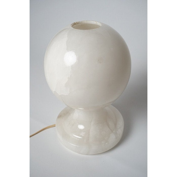 # Albast Lamp, Huis en Inrichting, Lampen | Tafellampen, Wit, Ophalen of Verzenden, Gebruikt, Steen/keramiek