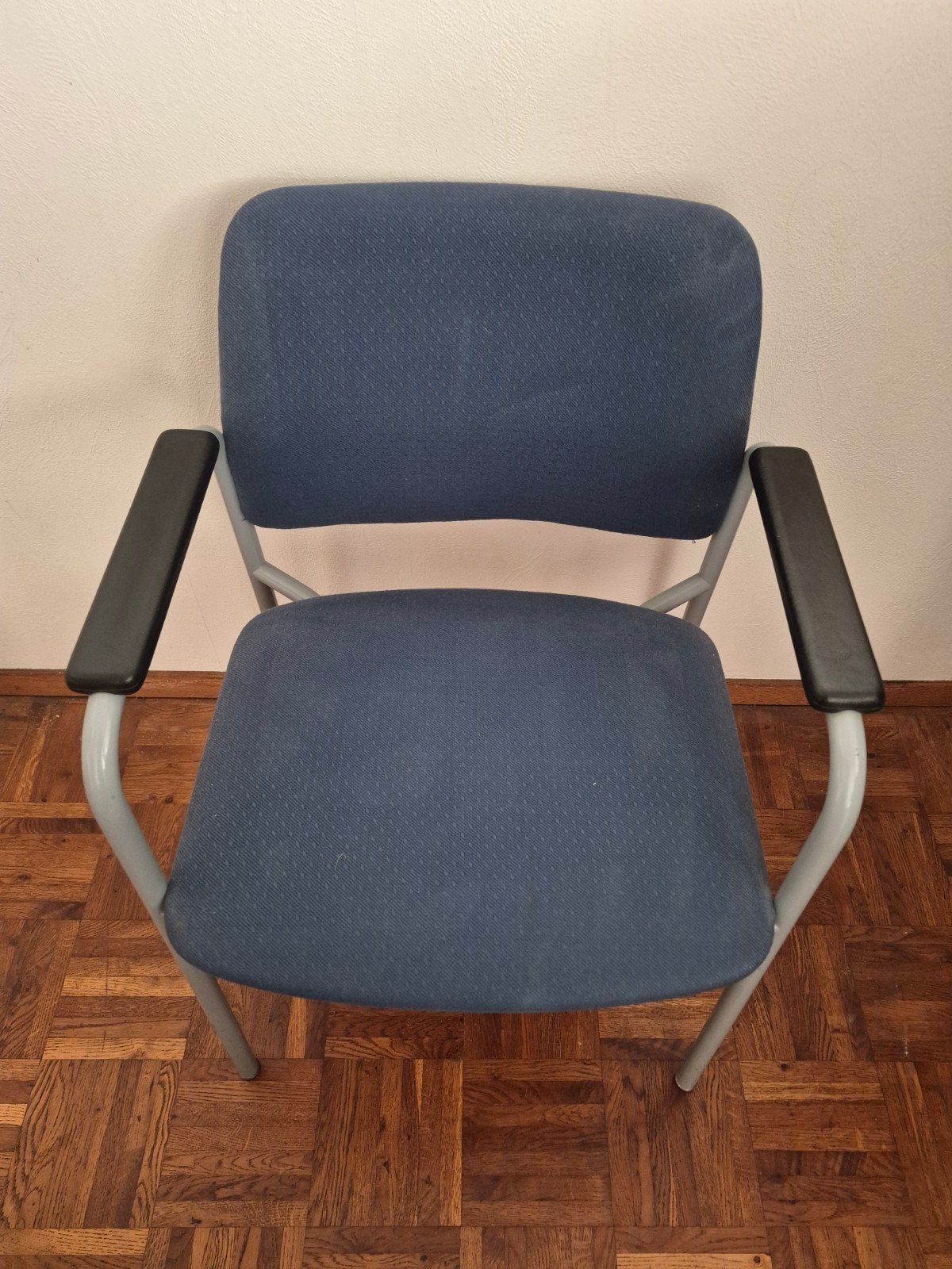 stoel, Huis en Inrichting, Stoelen, Ophalen, Blauw, Zo goed als nieuw, Metaal
