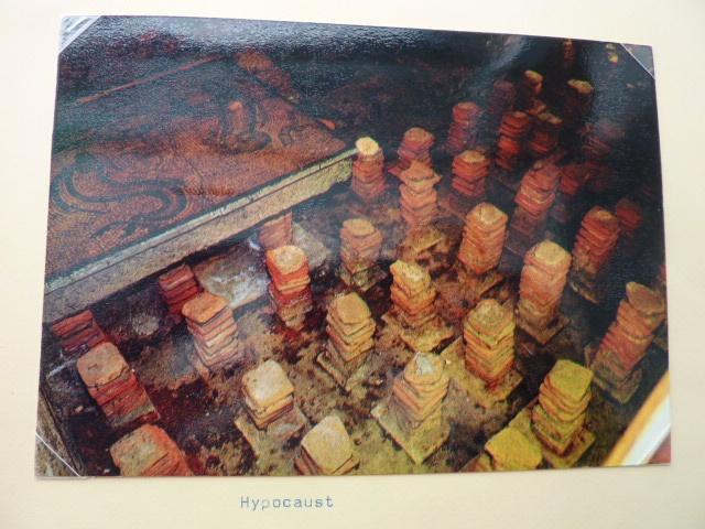 Ansichtkaart Engeland - Bath Hypocaust Roman baths, Verzenden, Zo goed als nieuw