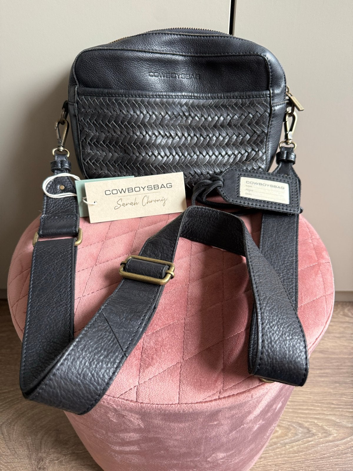 Cowboysbag Havana Leren Schoudertas Zwart, Ophalen of Verzenden, Nieuw, Zwart, Schoudertasje