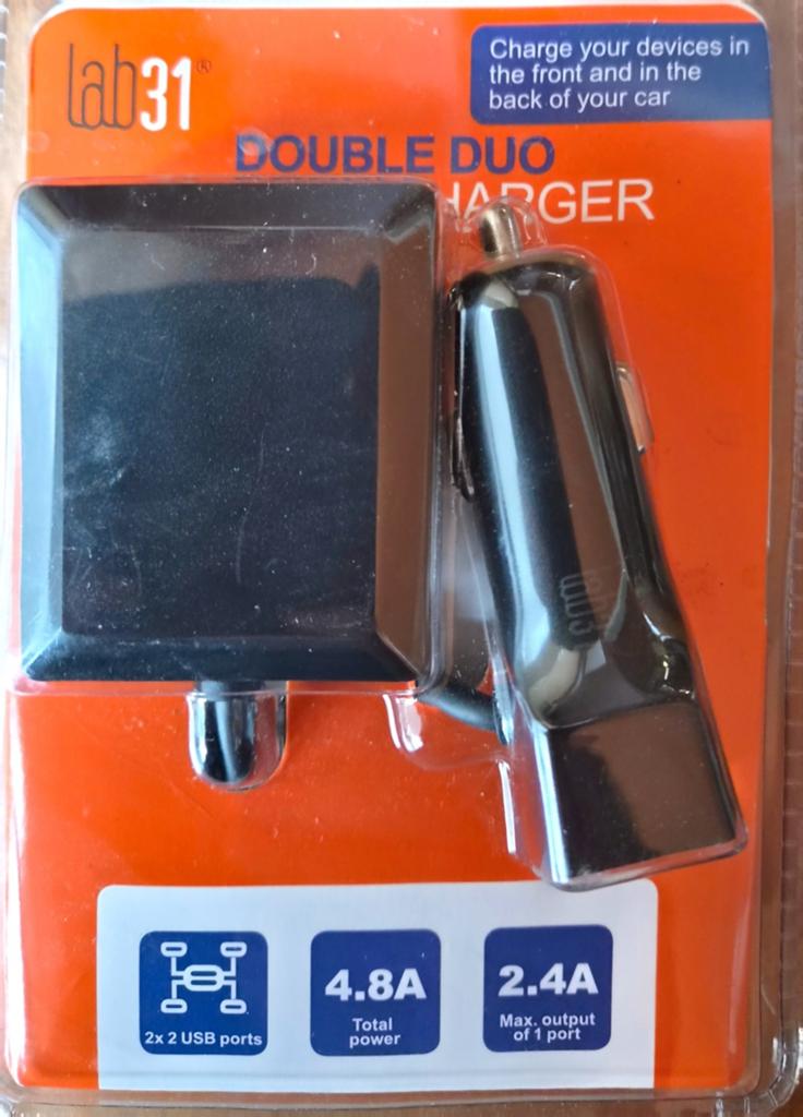 USB car charger, Ophalen of Verzenden, Nieuw