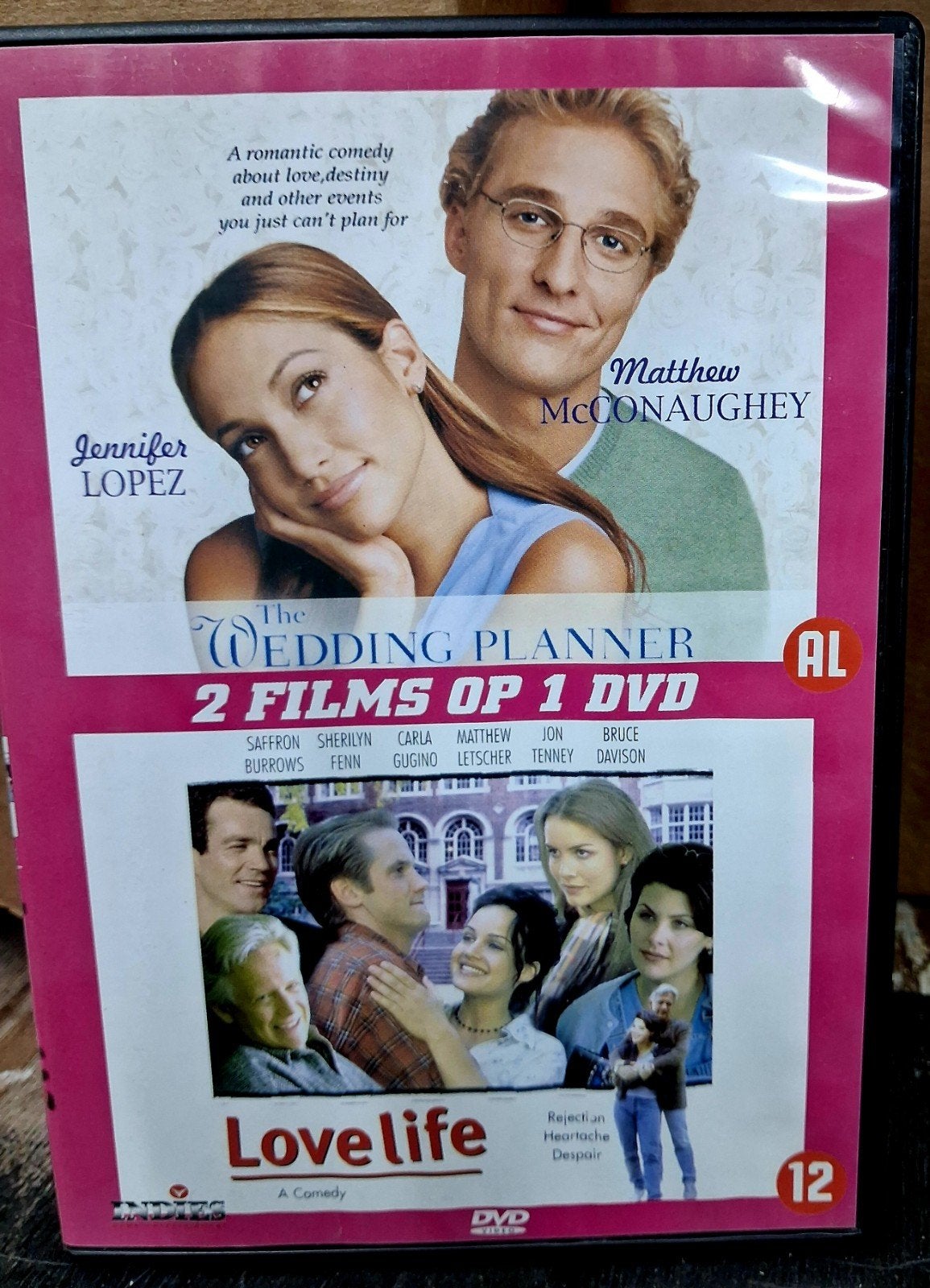 The Wedding Planner & Love Life - 2 films op 1 DVD, Alle leeftijden, Ophalen of Verzenden, Zo goed als nieuw, Romantische komedie