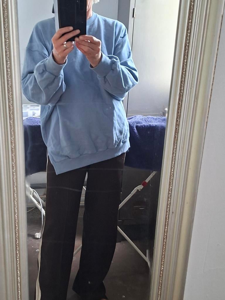 Oversized Âme Antw. sweatshirt - Blauw - Maat S (past M/L), Blauw, Ophalen of Verzenden, Zo goed als nieuw, Maat 36 (S)