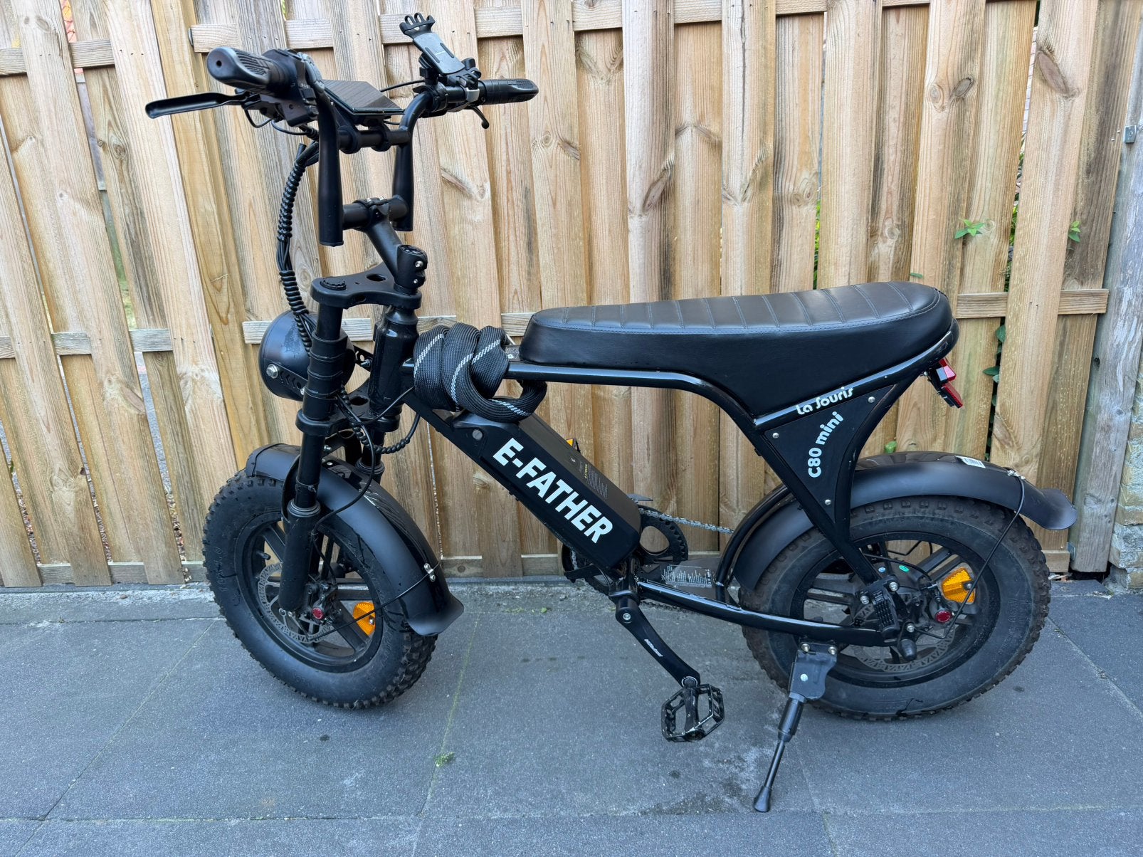 La Souris C80 Mini E-Father special black edition, Fietsen en Brommers, Elektrische fietsen, 59 cm of meer, Ophalen, Zo goed als nieuw